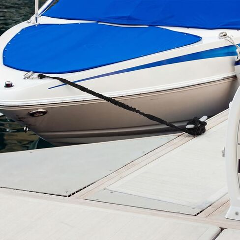 Bungee Anchor Line, 7-14 Inch Adjustable Boat Bungee Dock Lines for Boats, Boat Anchor, Absorbs Shock from Swells & Wind, Prevents Dislodging for Anchoring, Mooring & Tethering in Saudi Arabia
