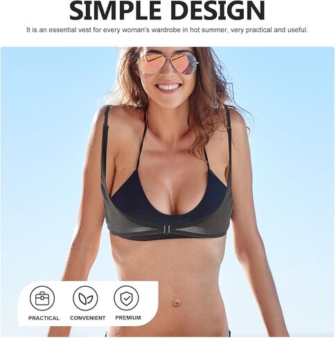 Underarm Sweat Vest Vest Underarm Pads Shirt Breathable Underarm Washable Armpit Sweat Pads Underarm Sweat Protector Sweating Guard for Women Girls Ladies L in Saudi Arabia