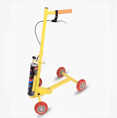 Heavy-Duty Wheel Spray Line Marker: Adjustable Road Striping Machine for Parking Lot, Sports Court & Industrial Facilities in Saudi Arabia