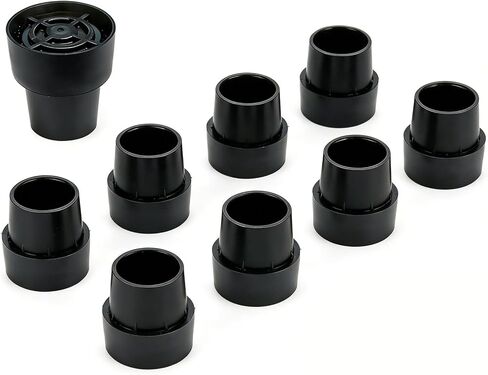 8Pcs Trampoline Leg Caps, 1 Inch Diameter Rubber Leg Tips Replacement Parts, Chair Rubber Leg Caps for Trampoline Accessories, Black Non-Slip Floor Protectors in Saudi Arabia