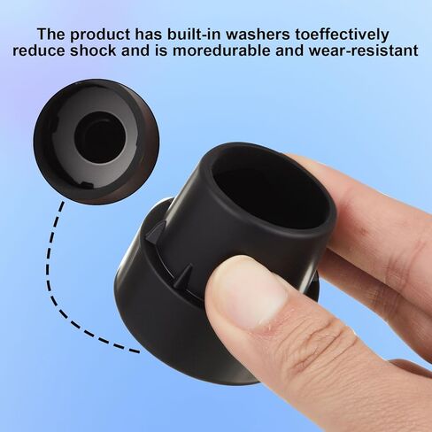 8Pcs Trampoline Leg Caps, 1 Inch Diameter Rubber Leg Tips Replacement Parts, Chair Rubber Leg Caps for Trampoline Accessories, Black Non-Slip Floor Protectors in Saudi Arabia