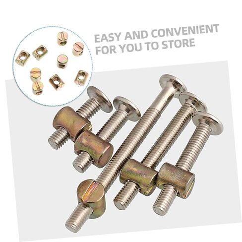 Alipis 55pcs Cross Dowel Slotted Nuts Nut for Furniture Assembly Beds Cribs Chairs for Enhanced Shockproof Performance and Easy DIY Projects in Saudi Arabia