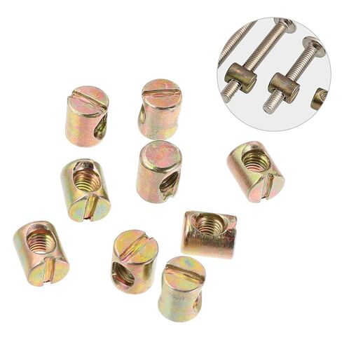 Alipis 55pcs Cross Dowel Slotted Nuts Nut for Furniture Assembly Beds Cribs Chairs for Enhanced Shockproof Performance and Easy DIY Projects in Saudi Arabia