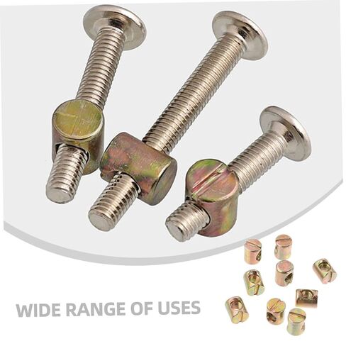 Alipis 55pcs Cross Dowel Slotted Nuts Nut for Furniture Assembly Beds Cribs Chairs for Enhanced Shockproof Performance and Easy DIY Projects in Saudi Arabia