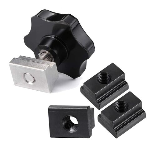 Luxshiny 10Pcs Slot Nuts for Industrial Frame Carbon Steel Nut with Oxide Coating and Fasteners for Truck Bed Rails in Kuwait