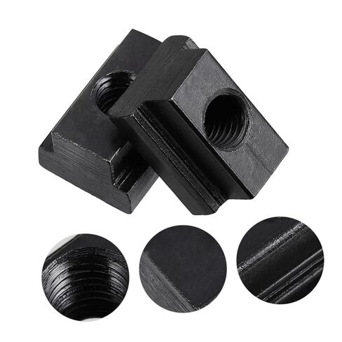 Luxshiny 10Pcs Slot Nuts for Industrial Frame Carbon Steel Nut with Oxide Coating and Fasteners for Truck Bed Rails in Kuwait