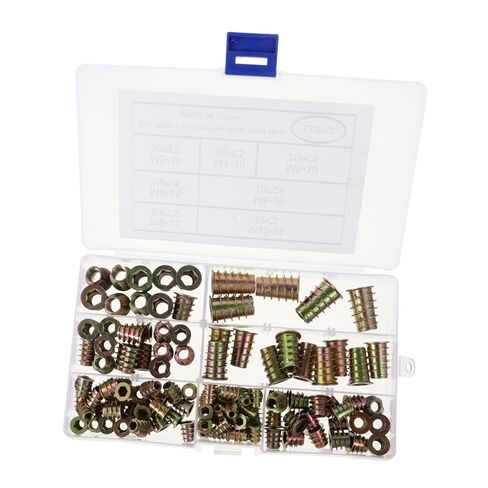 Zerodeko 120pcs T-Nut Assortment Alloy Furniture Mounting Nuts for Wood T-Slot and Aluminum Extrusion Applications in Saudi Arabia