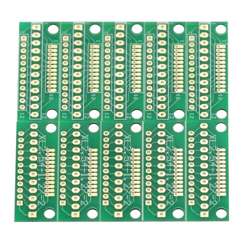 10pcs 1.27MM 2.0MM 2.54MM 12Pin 12P Adapter Board Plate for Wireless Modules Three Rows of 24/36 Holes 12 Pins 3 Rows 36 Holes 2.54MM in Saudi Arabia