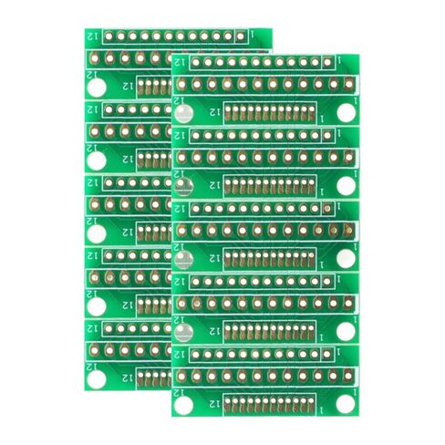 10pcs 1.27MM 2.0MM 2.54MM 12Pin 12P Adapter Board Plate for Wireless Modules Three Rows of 24/36 Holes 12 Pins 3 Rows 36 Holes 2.54MM in Saudi Arabia
