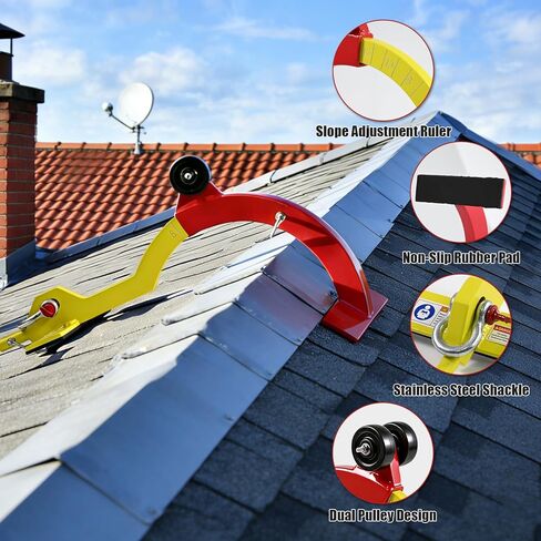 مرساة السقف، خطاف السقف للرجل الأول Fmu Last Man Down Lmd (بدون قطب) Ridge Pro Roof Anchor سعة 5000 رطل لأسطح الملعب 6/12-12/12 in Saudi Arabia