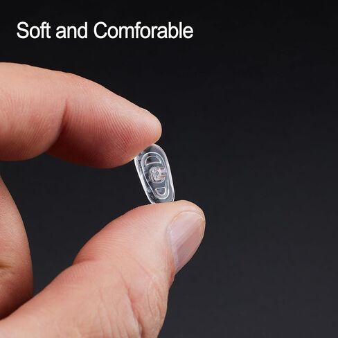 وسادات أنف للنظارات، 20 زوجًا من طقم استبدال وسائد الأنف للنظارات المصنوعة من السيليكون الناعم، 3 في 1 طقم إصلاح النظارات بمفك صغير مع براغي، وسادة أنف مضادة للانزلاق للنظارات والنظارات in Kuwait