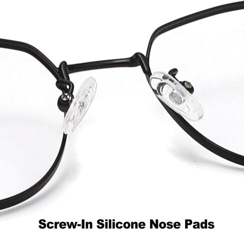 وسادات أنف للنظارات، 20 زوجًا من طقم استبدال وسائد الأنف للنظارات المصنوعة من السيليكون الناعم، 3 في 1 طقم إصلاح النظارات بمفك صغير مع براغي، وسادة أنف مضادة للانزلاق للنظارات والنظارات in Kuwait