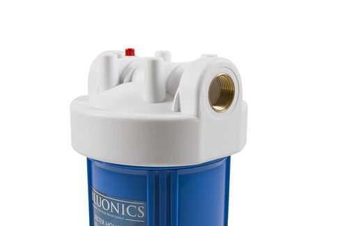 يستخدم نظام مبيت فلتر المياه بالكامل من Bluonics 4.5 × 10 خراطيش ذات حجم قياسي 4.5 × 10 - كاملة مع مفتاح الربط والقوس والمسامير in Kuwait