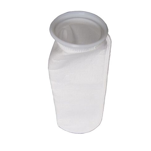 10 Pack #4 Size 50 Micron Liquid Filter Bags, Polyester Felt with Polypropylene Ring, 4-1/8" Diameter x 14" Length, High Dirt Holding Capacity for Liquid Filtration in Kuwait