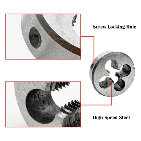 M6 x 1mm Left Hand Thread Die,Machine Thread Left Hand Threading Die,High Speed Steel Round Thread Die Left Hand(1Pcs) in Saudi Arabia