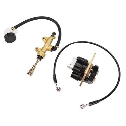 Rear Brake Master Cylinder Caliper Hose Assy Metal Rear Brake Caliper Master Cylinder Compatible with Blaster 200 YFS200 2003-2006 in Saudi Arabia