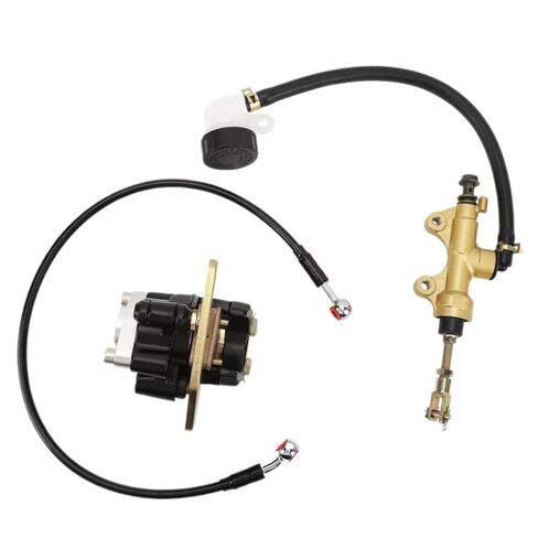 Rear Brake Master Cylinder Caliper Hose Assy Metal Rear Brake Caliper Master Cylinder Compatible with Blaster 200 YFS200 2003-2006 in Saudi Arabia