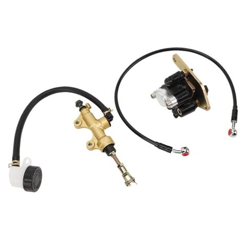 Rear Brake Master Cylinder Caliper Hose Assy Metal Rear Brake Caliper Master Cylinder Compatible with Blaster 200 YFS200 2003-2006 in Saudi Arabia