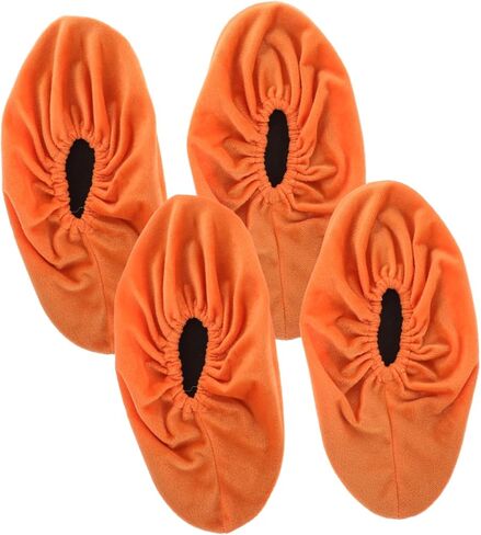 DECHOUS 2pairs Bowling Shoe Covers Indoor Sliding Lint Covers Adult Non-Slip Warm Cozy Washable Bowling Ball Accessories Golden in Saudi Arabia