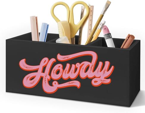 Western Pen Holder for Home Office Desk, Aztec Decor, Retro Boho Western Aztec Makeup Brush Toothbrush Holder Organizer for Bathroom Desk Accessories in Kuwait