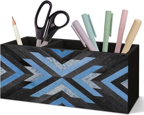 Western Pen Holder for Home Office Desk, Aztec Decor, Retro Boho Western Aztec Makeup Brush Toothbrush Holder Organizer for Bathroom Desk Accessories in Kuwait