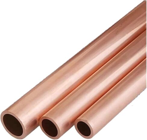 T2 أنبوب نحاسي أنبوب شعري مجوف القطر الخارجي 25 مللي متر ID 1/1.5/2/3/5 مللي متر طول 245 مللي متر/500 مللي متر ، 1 قطعة (25x5 مللي متر ، 500 مللي متر) in Kuwait
