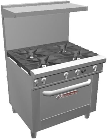 فرن Southbend 400 Series Ultimate للمطاعم مقاس 36 بوصة و4 شعلات - 4367A in Saudi Arabia