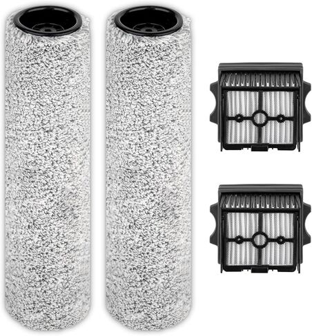 (4 Pack) Floor One S9 Artist Pro Brush Rollers and HEPA Filters for Tineco Floor One S9 Artist Pro/Stretch S6/ Switch S6 Wet Dry Vacuum Cleaner (Excluding Handle), 2 Brush Rollers, 2 HEPA Filters in Kuwait