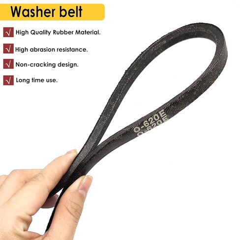 2pcs O-620E Washing Machines Drive Belt Replacement(Outer Circle Length About 65.9cm/25.9inch) in Kuwait