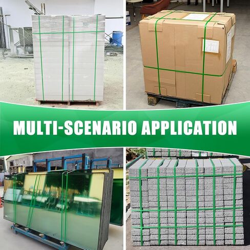 Heavy Duty Packaging Strapping Banding Roll, Packaging Banding Strap, Poly Strapping, Polyester Strapping Band 3280' x 5/8" x 0.035"-485 lbs Break Strength Plastic Strapping (Green) in Kuwait