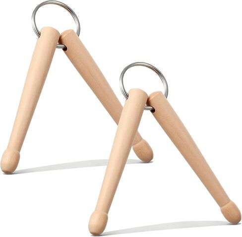 Mini Drum Sticks, 2 Pcs Wood Mini Drumsticks Keychain, Natural Wood Miniature Drum Stick Key Ring for Drummers, Band Gear, Decoration & Gifts for Men Women in Saudi Arabia