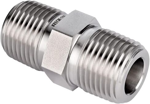 316 Stainless Steel Pipe Fitting Hex Nipple 3/4'' x 3/4" Male NPT, 7300 psi, SS-PHN-NS12 in Kuwait