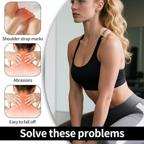 وسادات حزام حمالة الصدر من السيليكون، وسائد حزام حمالة الصدر، وحاملات حزام حمالة الصدر لسهولة الانزلاق، وعدم الراحة في الكتف، وسادات الكتف، وسادات حماية الكتف (3 أزواج) in Saudi Arabia