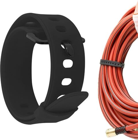 Black Rubber Utility Strap, Adjustable, Securing, Fastening, Bundling, Lashing, Short, Universal Fit for Passenger Car, ATV, Motorcycle,Material Handling Products in Saudi Arabia