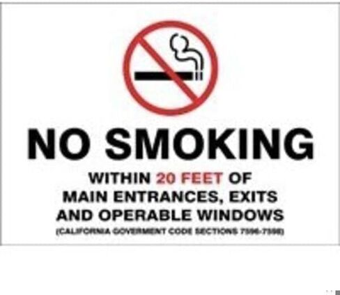 SAFETY SIGN DESIGNATED SMOKING AREA, Mfr: MSMK493XL-A in Saudi Arabia