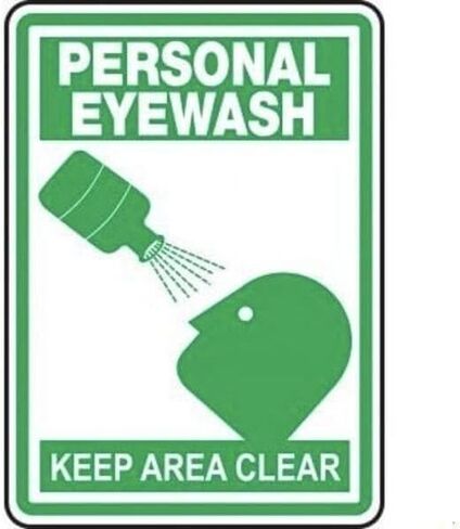 SAFETY SIGN PERSONAL EYEWASH KEEP, Mfr: MFSD520XL-A in Saudi Arabia