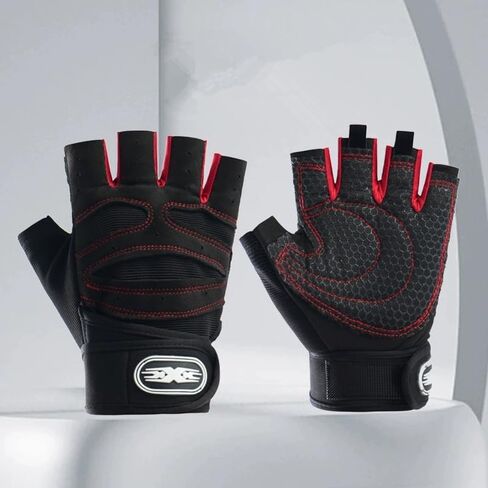 2 Pair Sport Weight Lifting Gloves for Men and Women,Full Palm Protection&Wrist Wraps,Workout Gloves for Gym,Dumbbell,Fitness, Weightlifting, Pull-ups in Saudi Arabia