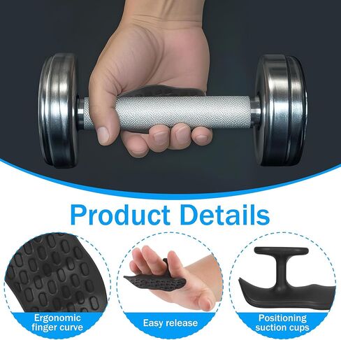 مقابض صالة الألعاب الرياضية للرجال والنساء، مقابض رفع الأثقال، مقابض مضادة للانزلاق مع صندوق تخزين، قفازات مريحة لرفع الأثقال لتدريب القوة ورفع الأثقال in Kuwait