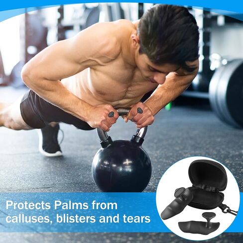 مقابض صالة الألعاب الرياضية للرجال والنساء، مقابض رفع الأثقال، مقابض مضادة للانزلاق مع صندوق تخزين، قفازات مريحة لرفع الأثقال لتدريب القوة ورفع الأثقال in Kuwait