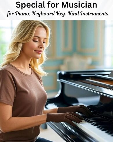 Arthritis Compression Gloves for Musicians and Gym BrownSoft Sweat Absorbent Hand Support for Piano Typing and Pain Relief Touchscreen Compatible for Women and Men, Size M in Saudi Arabia