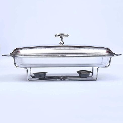 This Stainless Steel Insulated Dinner Plate Set is Rectangular and Includes a Glass Insulated Tray, Suitable for buffets, Restaurants, Kitchen Parties, and Other Occasions., in Saudi Arabia