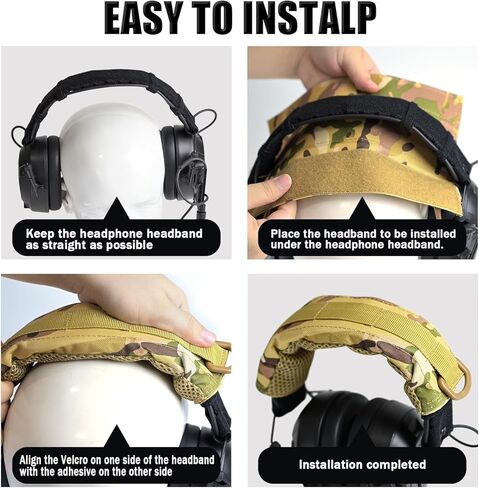 Tactical Modular Earmuff Cover Compatible with 3M, Howard Leight, Walker's, and Peltor hearing protectors (Camo) in Saudi Arabia