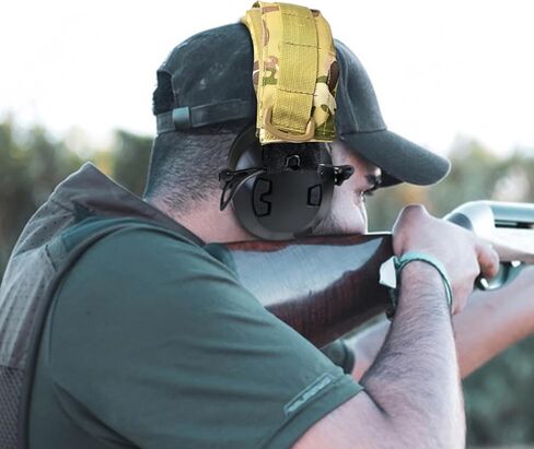Tactical Modular Earmuff Cover Compatible with 3M, Howard Leight, Walker's, and Peltor hearing protectors (Camo) in Saudi Arabia