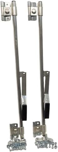 Trailer Cam Lock Door Latch (1 Pair) 36" L Tamperproof Hinge for Horse Cargo Enclosed Utility. Zinc Plated Finish to Deter corrision, Mount Hardware and hasp. in Kuwait