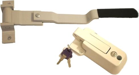 فضي رمادي دوار كام بار مقطورة مزلاج مقبض باب Cambar البضائع ث/قفل أبيض in Kuwait