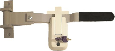 فضي رمادي دوار كام بار مقطورة مزلاج مقبض باب Cambar البضائع ث/قفل أبيض in Kuwait