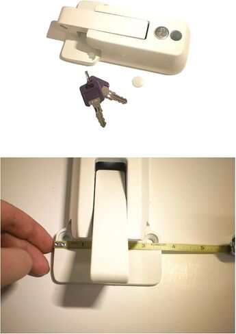 فضي رمادي دوار كام بار مقطورة مزلاج مقبض باب Cambar البضائع ث/قفل أبيض in Kuwait