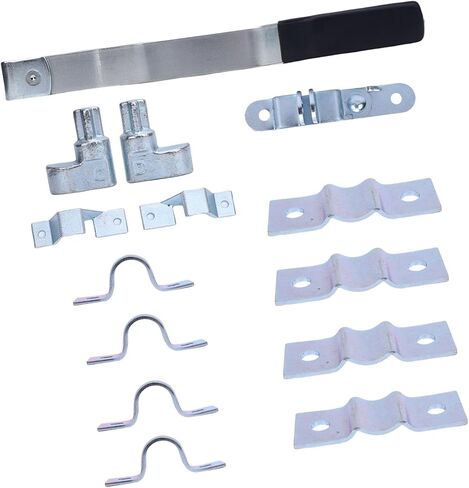 Cam Action Door Lock Kit, Metal Cargo Trailer Door Lock for Shipping Container, Bar Latch Hasp Retainer Keeper - Galvanized Coating, Secure Lever Mechanism, Easy Installation for in Saudi Arabia