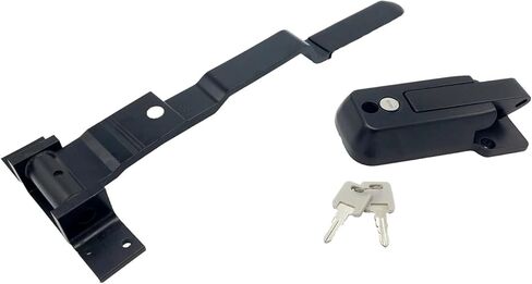  شريط كاميرا دوار أسود بمقبض مزلاج للباب مع قفل أسود in Kuwait