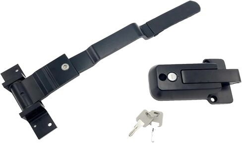  شريط كاميرا دوار أسود بمقبض مزلاج للباب مع قفل أسود in Kuwait